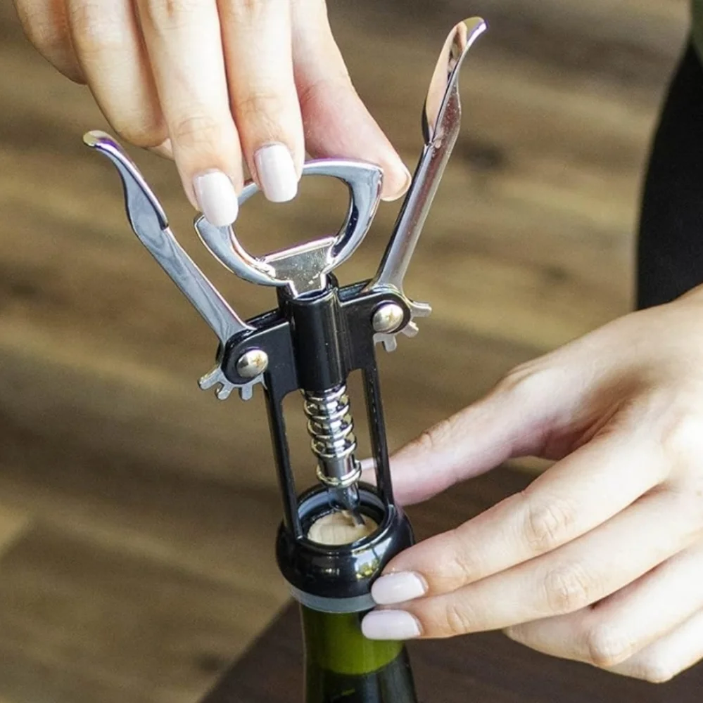 Wine Corkscrew Silver/Black